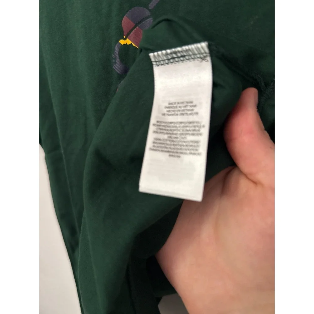 Polo Ralph Lauren Mens S/P College Green Classic Fit Graphic Polo Jersey T-Shirt